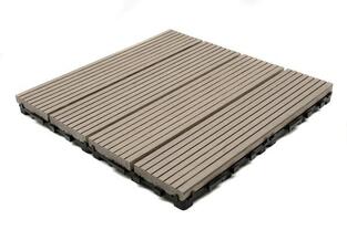 DECK-WPC ΠΛΑΚΑΚΙ ΔΑΠΕΔΟΥ 12mm 30Χ30 L.GREY 180 NewPlan