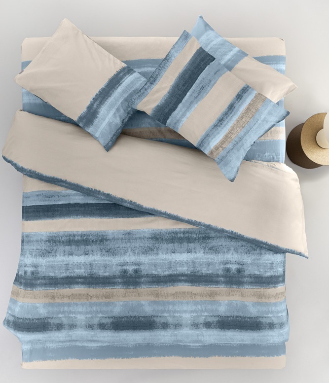 Σετ Σεντόνια Υπέρδιπλα 240X265 Santiago Denim Grey Guy Laroche