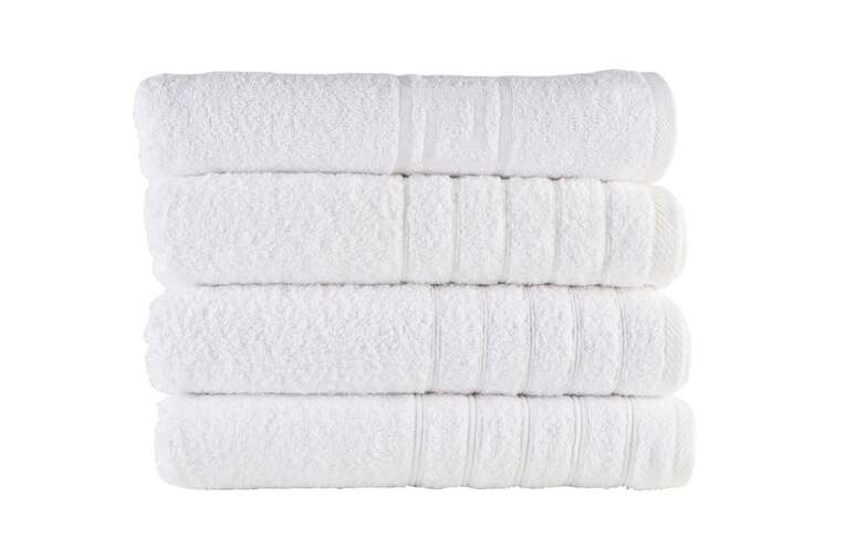 Πετσέτα Λευκή 100%cotton Πεννιέ 450gr. 50x90