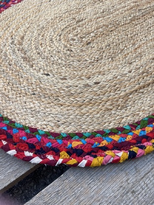 Χαλί Χειροποίητο Γιούτα INDIA Νο.3 ΟΒΑΛ 067Χ140  Koulis Carpets