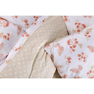 Σετ Σεντόνια Υπέρδιπλα 240X260 Με Λάστιχο Alyssa Coral Nima Home