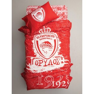 Κουβέρτα Βελουτέ Μονή Olympiacos B.C. 155x215 VELOUR/3