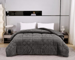 Κουβερτοπάπλωμα Υπέρδιπλο 220Χ240 Prestige Dark Grey Liolios Home