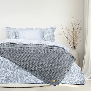 ΚΟΥΒΕΡΤΑ ΥΠ/ΛΗ 220Χ240 FLEECE SAVARA D. GREY NIMA