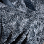 Fur Set Throws Astrakan-Grey Silk Fashion