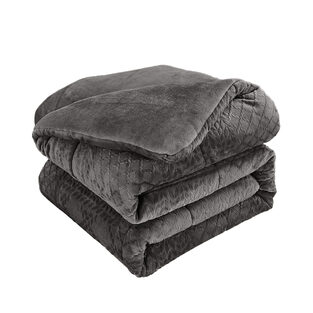 Κουβερτοπάπλωμα Υπέρδιπλο 220Χ240 Prestige Dark Grey Liolios Home