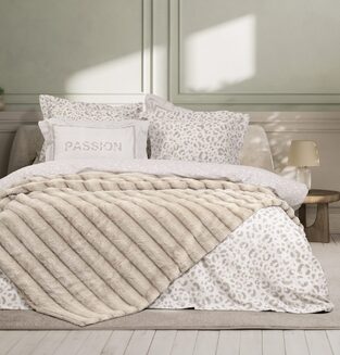 ΚΟΥΒΕΡΤΑ ΥΠ/ΛΗ 220Χ240 ΓΟΥΝΑ CAREZZA IVORY NIMA