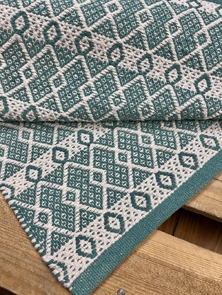 Ταπέτο Βαμβακερό Santorini Mint Ινδίας KoulisCarpets