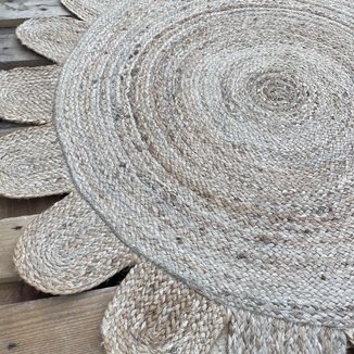 Χαλί Χειροποίητο Γιούτα INDIA Νο.2 Στρογγυλό ø120cm  Koulis Carpets