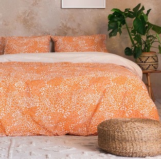 Σετ Σεντόνια (4τμχ) Υπέρδιπλα 240x270 Mamba Deep Orange Kocoon-Nima