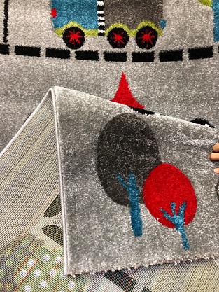 Παιδικό Χαλί Kids 9360a Grey  KoulisCarpets