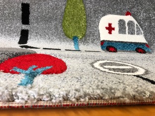 Παιδικό Χαλί Kids 9360a Grey  KoulisCarpets