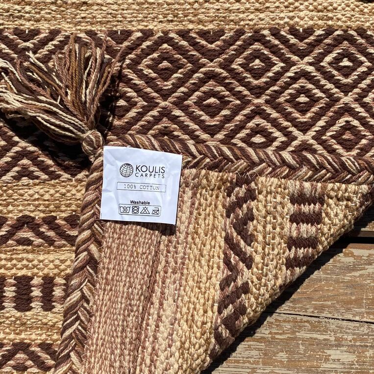 Χαλί Βαμβακερό Mykonos Beige Ινδίας KoulisCarpets