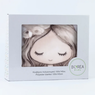 ΚΟΥΒΕΡΤΑ ΚΟΥΝΙΑΣ 100X140 VELOUR LITTLE QUEEN ΡΟΖ BOREAS