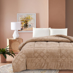 ΚΟΥΒΕΡΤΟΠΑΠΛΩΜΑ KING SIZE 260X240 PRESTIGE COFFEE LIOLIOS HOME