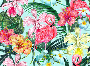 Φωτοταπετσαρία DD118564-Flamingo Art1  ( 3,50μ*2,55μ )