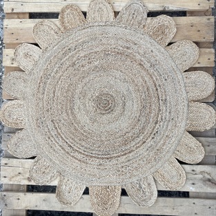 Χαλί Χειροποίητο Γιούτα INDIA Νο.2 Στρογγυλό ø120cm  Koulis Carpets