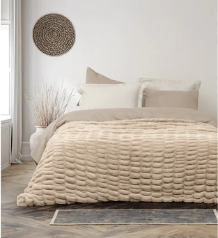 ΚΟΥΒΕΡΤΑ ΥΠ/ΛΗ 220Χ240 ΓΟΥΝΑ MOSSY BEIGE NIMA