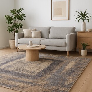 Χαλί Διάδρομος 80cm ART 9291 Grey-Cream (Με Το Μέτρο) Koulis Carpets
