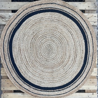 Χαλί Χειροποίητο Γιούτα INDIA Νο.4 Στρογγυλό ø120cm  Koulis Carpets