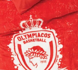 Κουβέρτα Βελουτέ Μονή Olympiacos B.C. 155x215 VELOUR/3