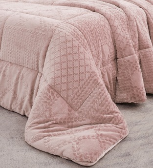 Κουβερτοπάπλωμα King Size 260Χ240 Prestige Pink Liolios Home